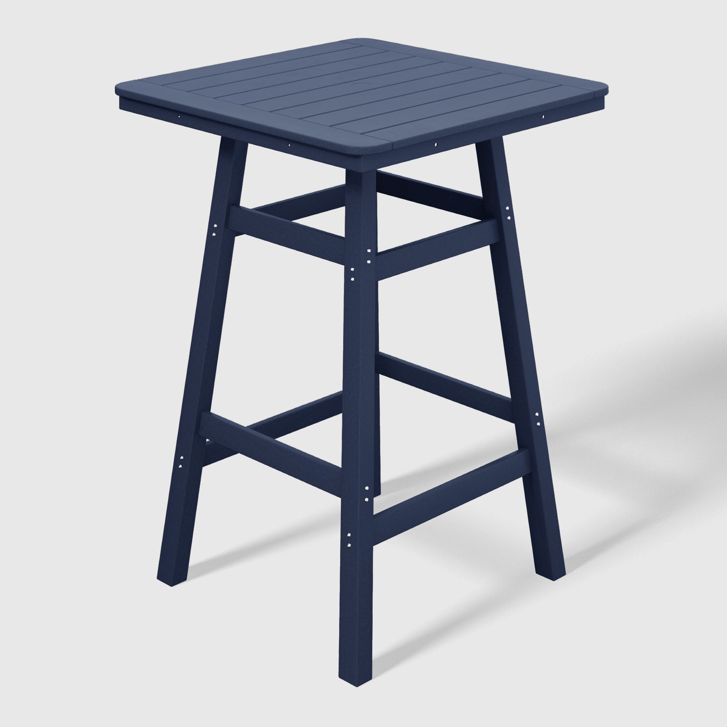 Stockholm All-Weather Outdoor 30" Square Bar Table (42" Height) Navy Blue Seahawk Designs Patio Bar Tables