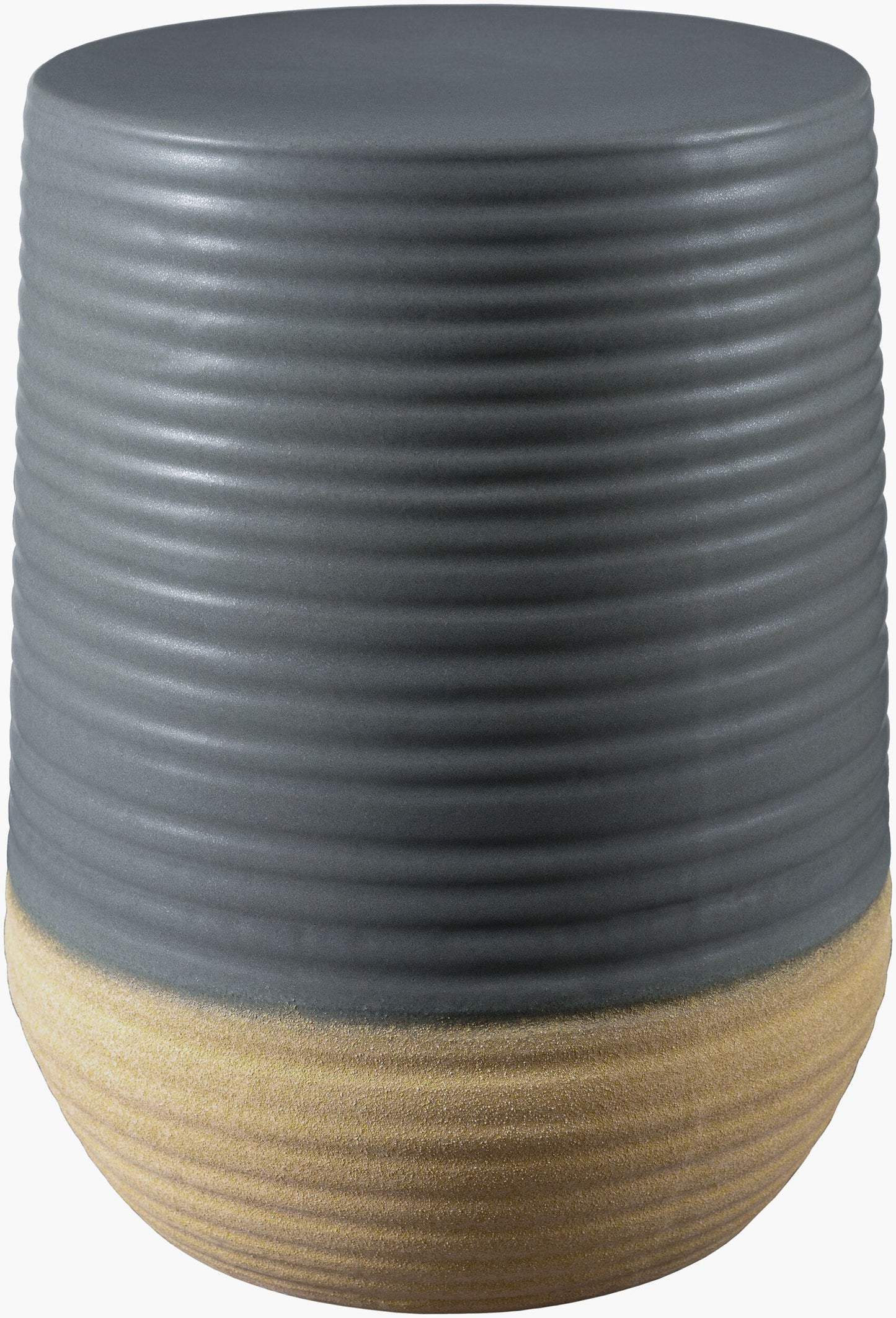 Terraza Garden Stool — Gray/Khaki