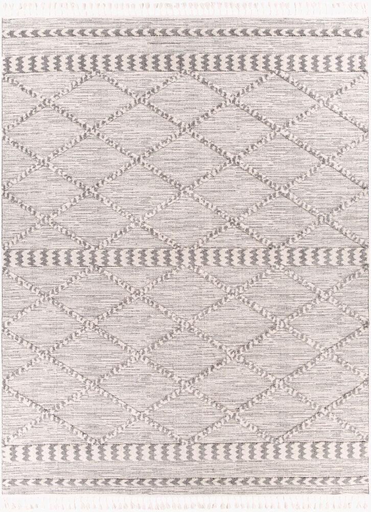 Azilal Machine Woven Rug — Black/Dark Blue Livabliss Area Rug