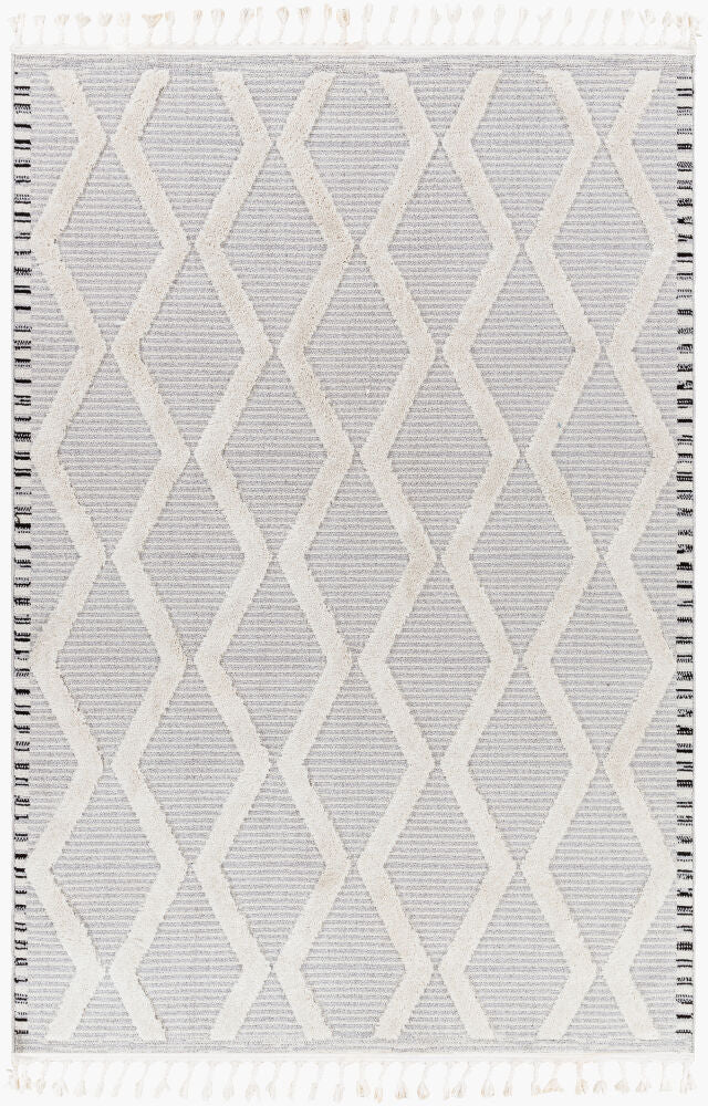 Azilal Machine Woven Rug — Black/Gray Livabliss Runner Rug