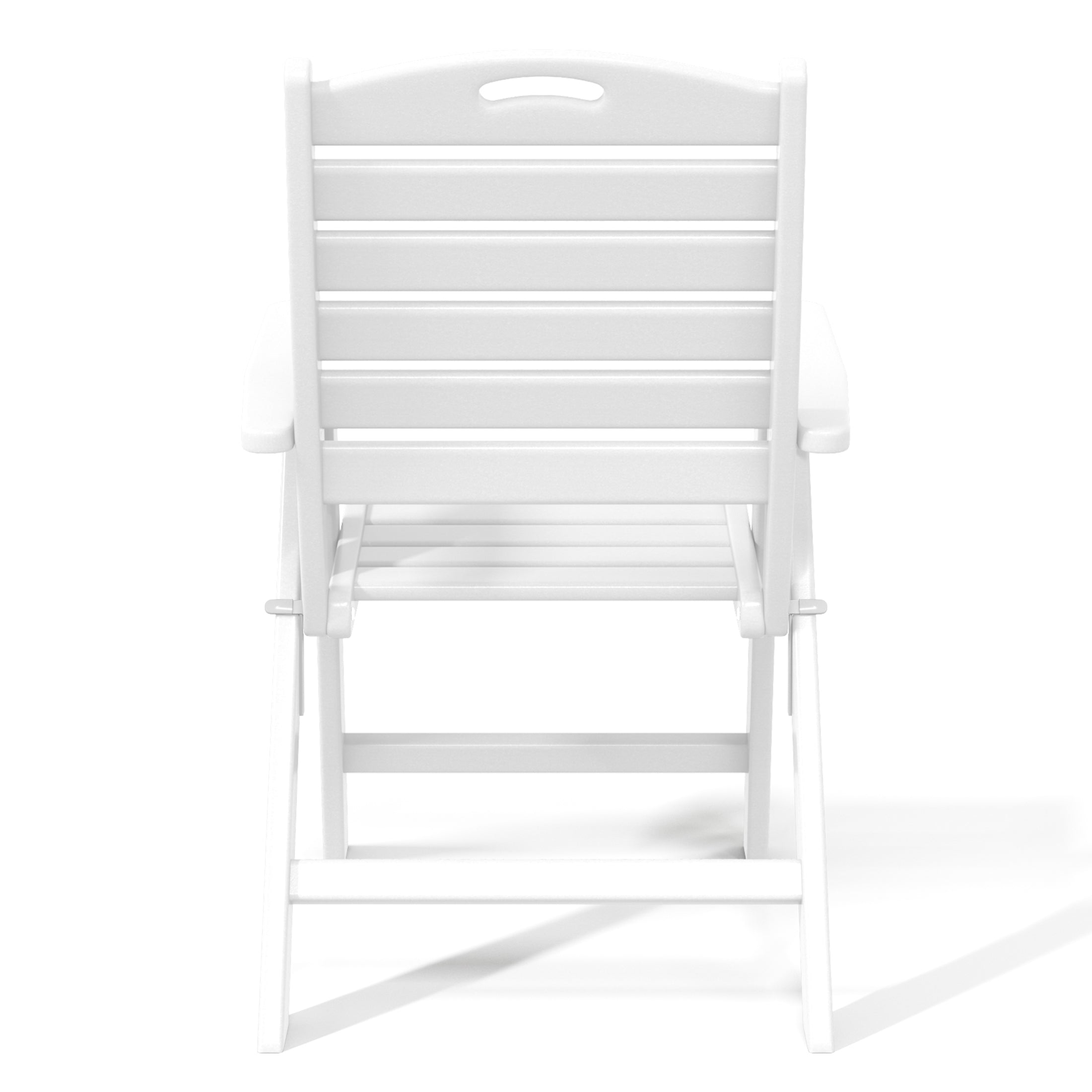 Aarhus All-Weather Outdoor Patio Folding Tall Back Dining Chair (38" High) Seahawk Designs Patio Dining Chairs