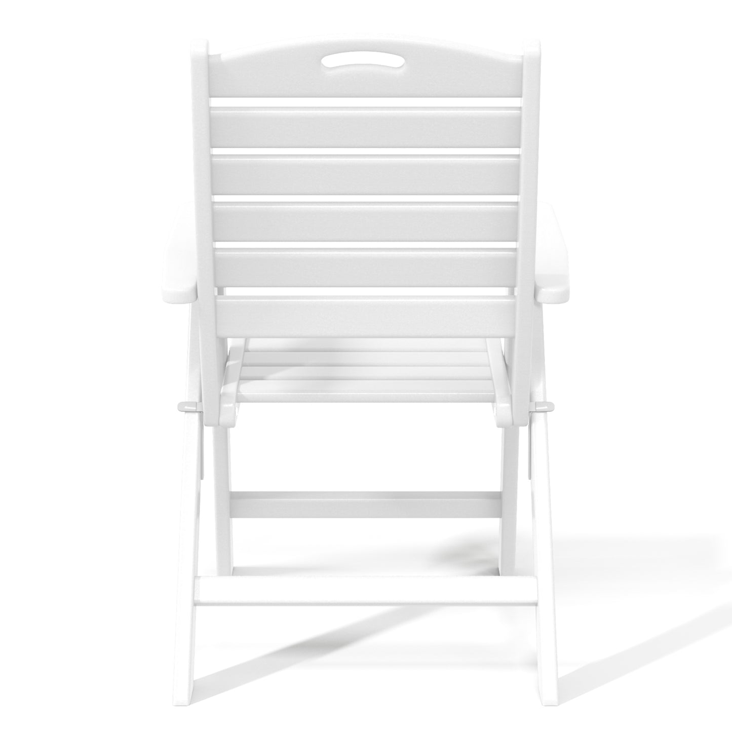 Aarhus All-Weather Outdoor Patio Folding Tall Back Dining Chair (38" High) Seahawk Designs Patio Dining Chairs