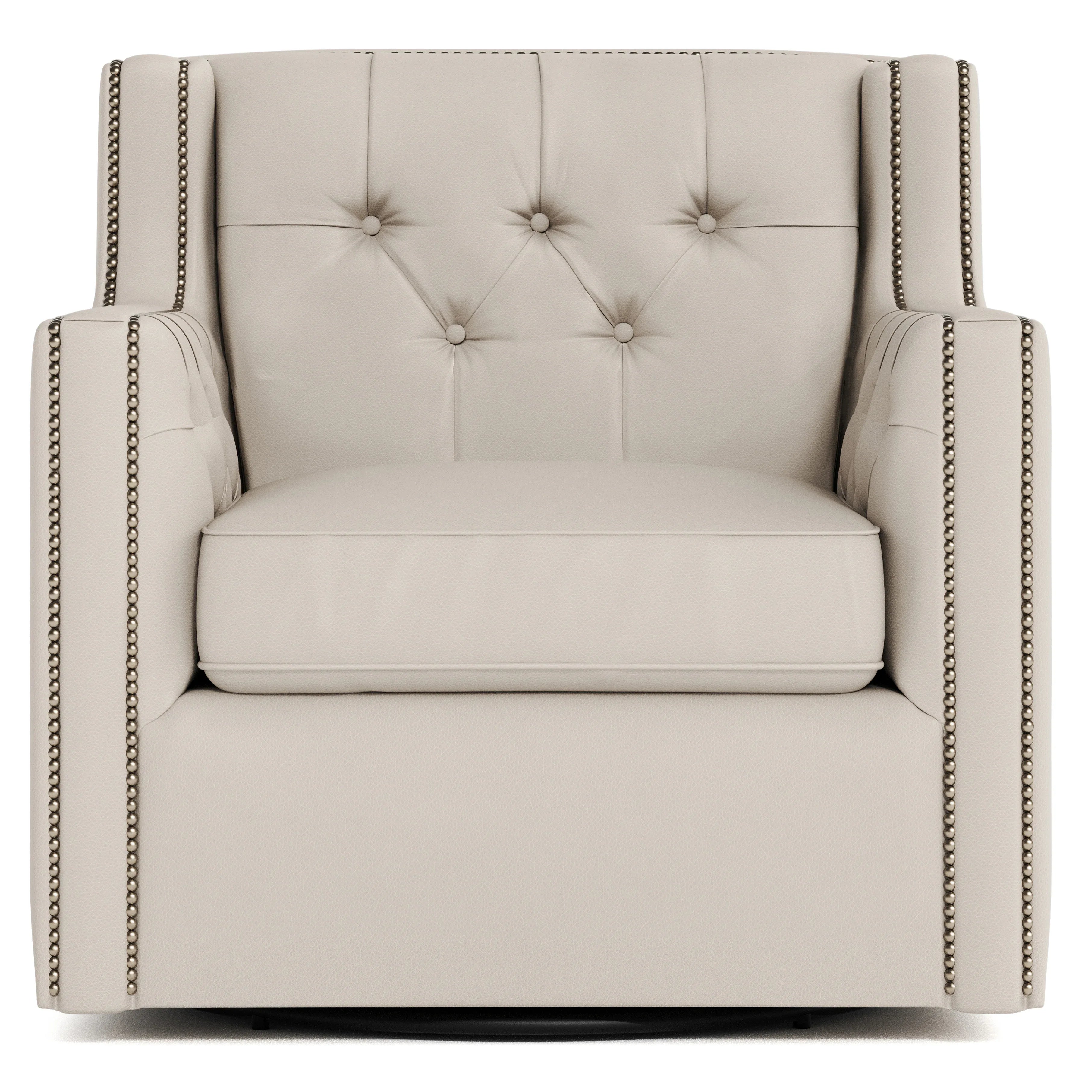 Candace Leather Swivel Chair Bernhardt Living