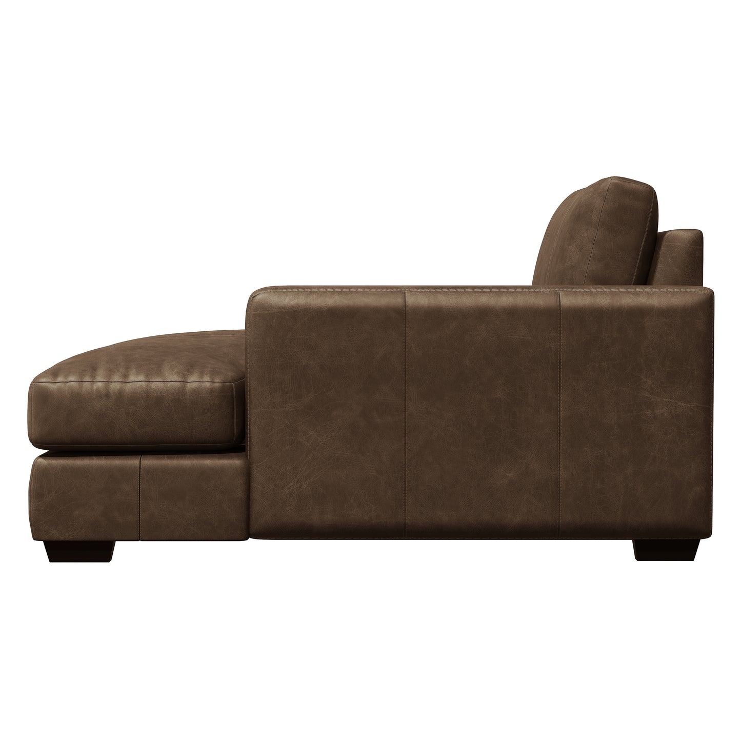 Dawkins Leather Right Arm Chaise