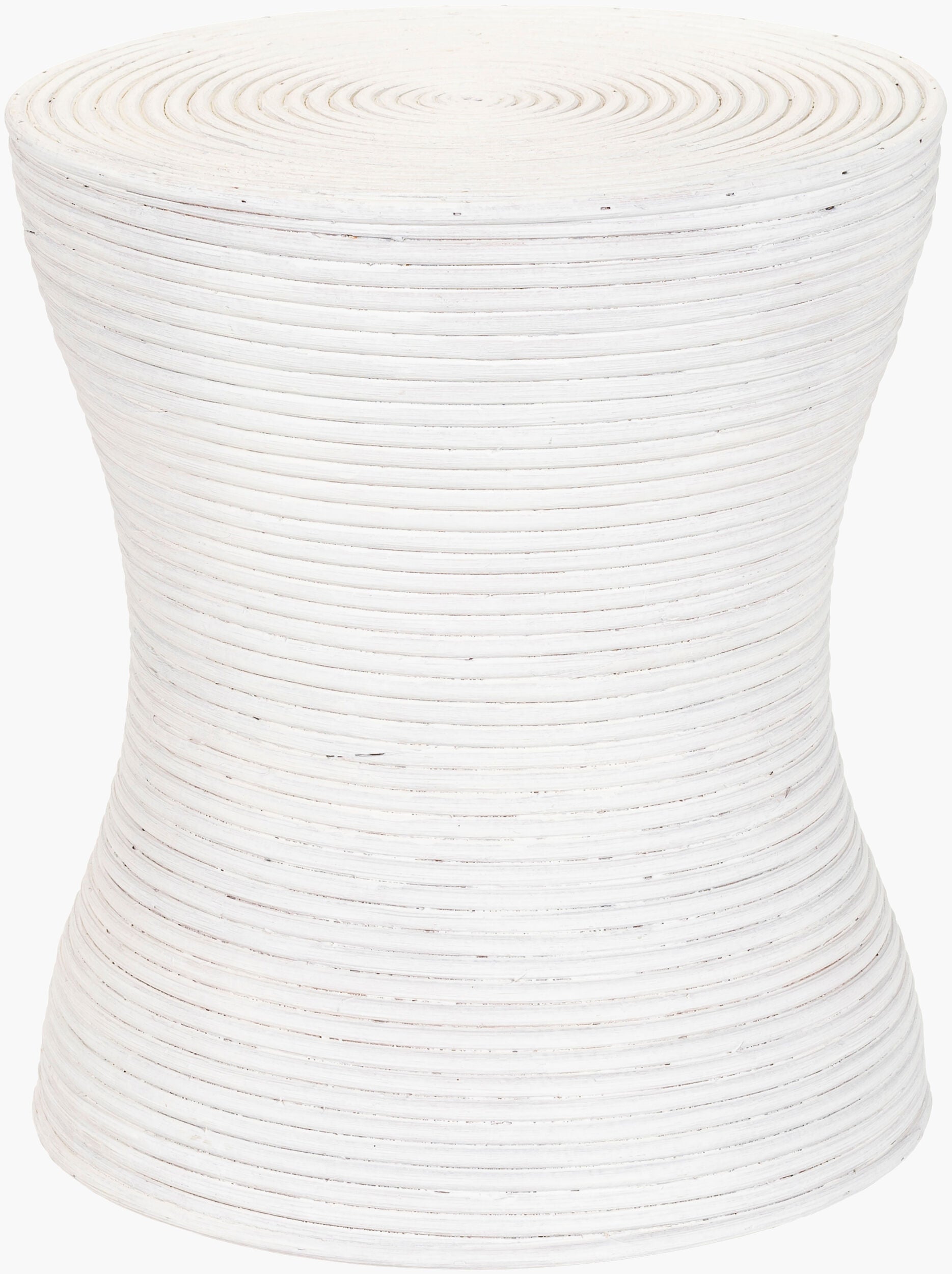 Balinese End Table — White