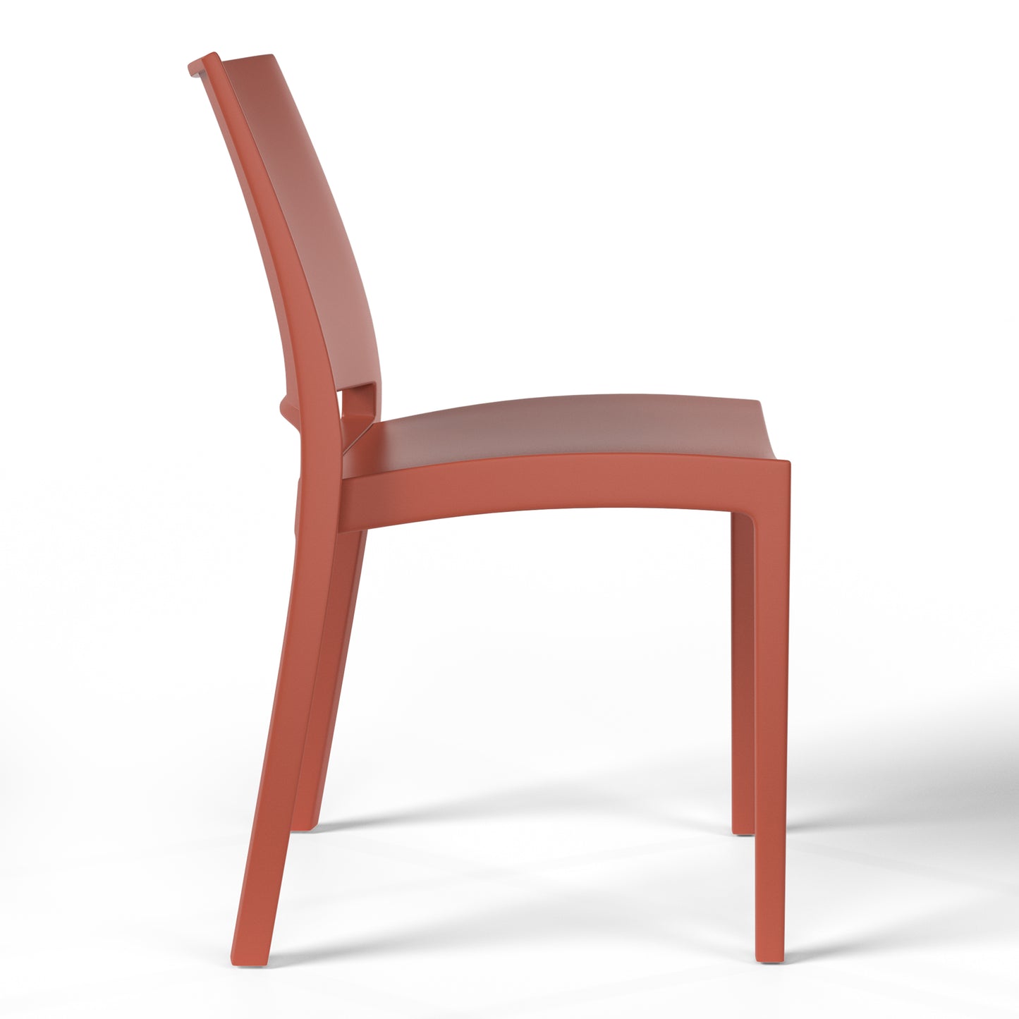 Polyform Stacking Dining Side Chair (Set of 2) Red Seahawk Designs Patio Dining Chairs