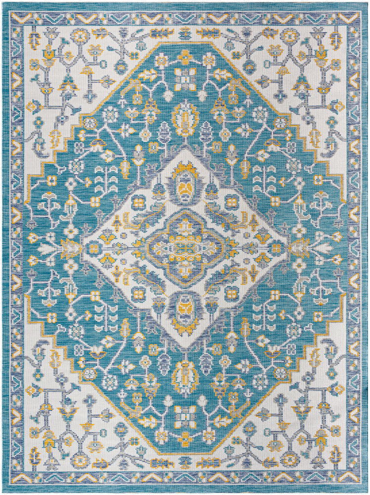 Barbados Machine Woven Rug — Dark Blue/Light Gray Livabliss Area Rug