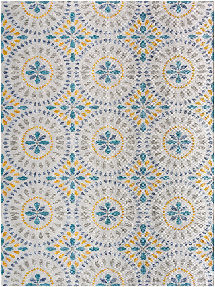Barbados Machine Woven Rug — Dark Blue/Light Gray Livabliss Area Rug