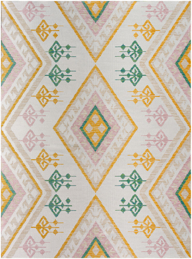Barbados Machine Woven Rug — Light Brown/Mustard