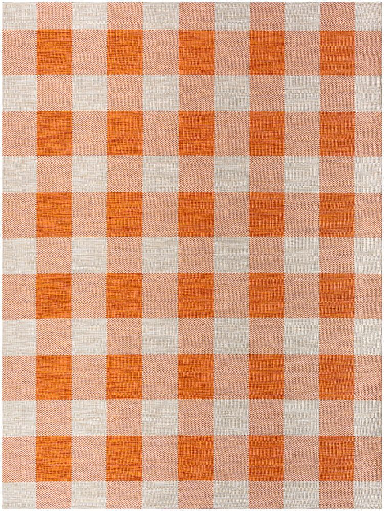 Barbados Machine Woven Rug — Burnt Orange/Orange