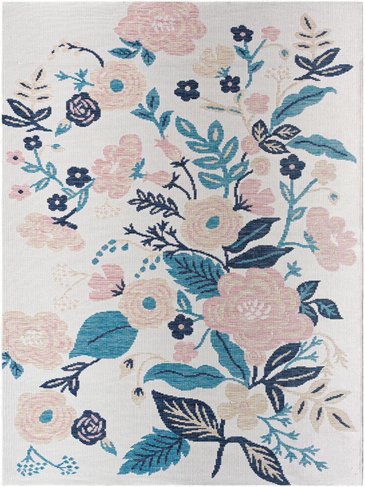 Barbados Machine Woven Rug — Dark Blue/Light Beige