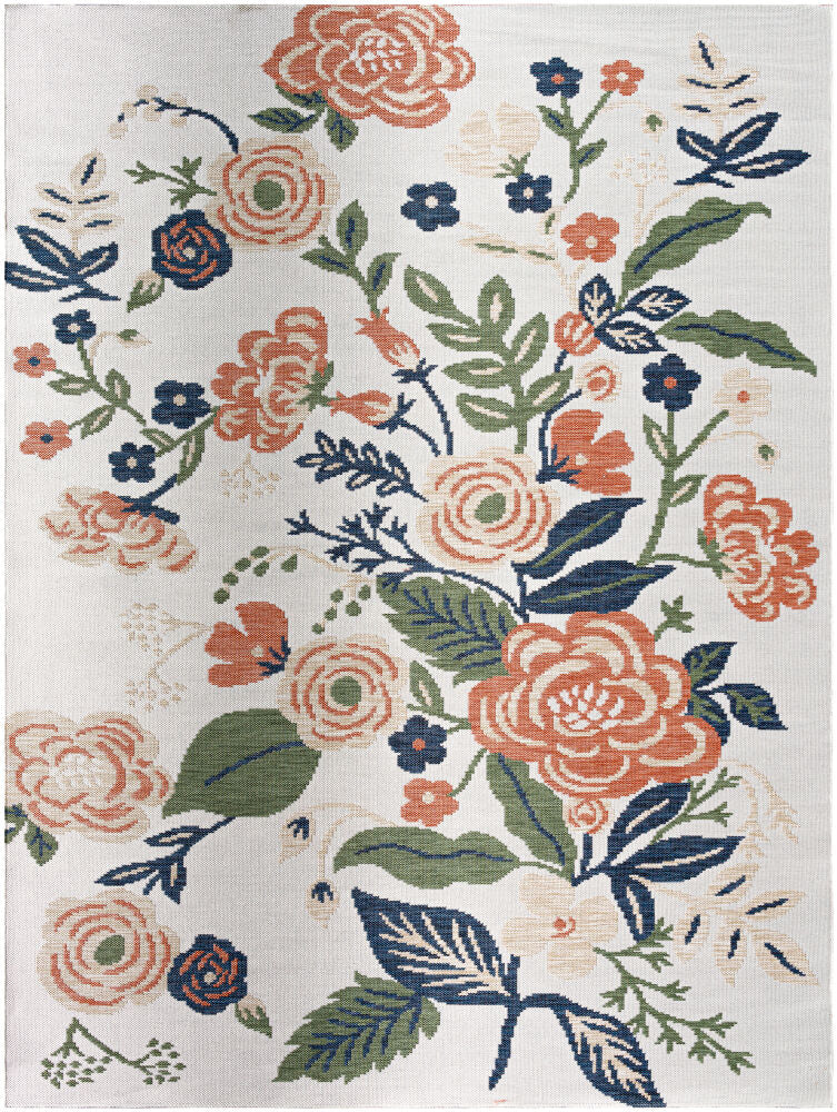 Barbados Machine Woven Rug — Dark Blue/Light Beige