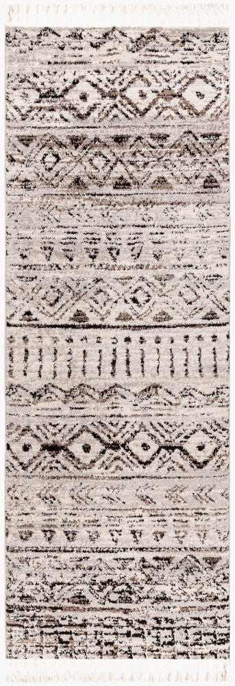 Blackburn Machine Woven Rug — Black/Dark Brown
