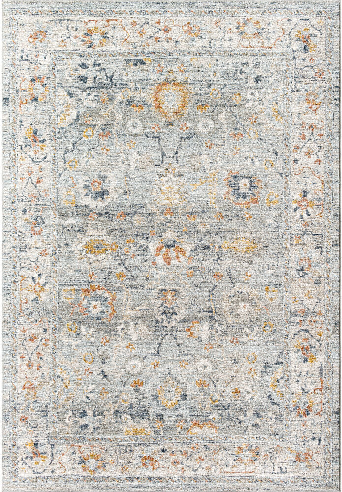Beckham Machine Woven Rug — Amber/Charcoal