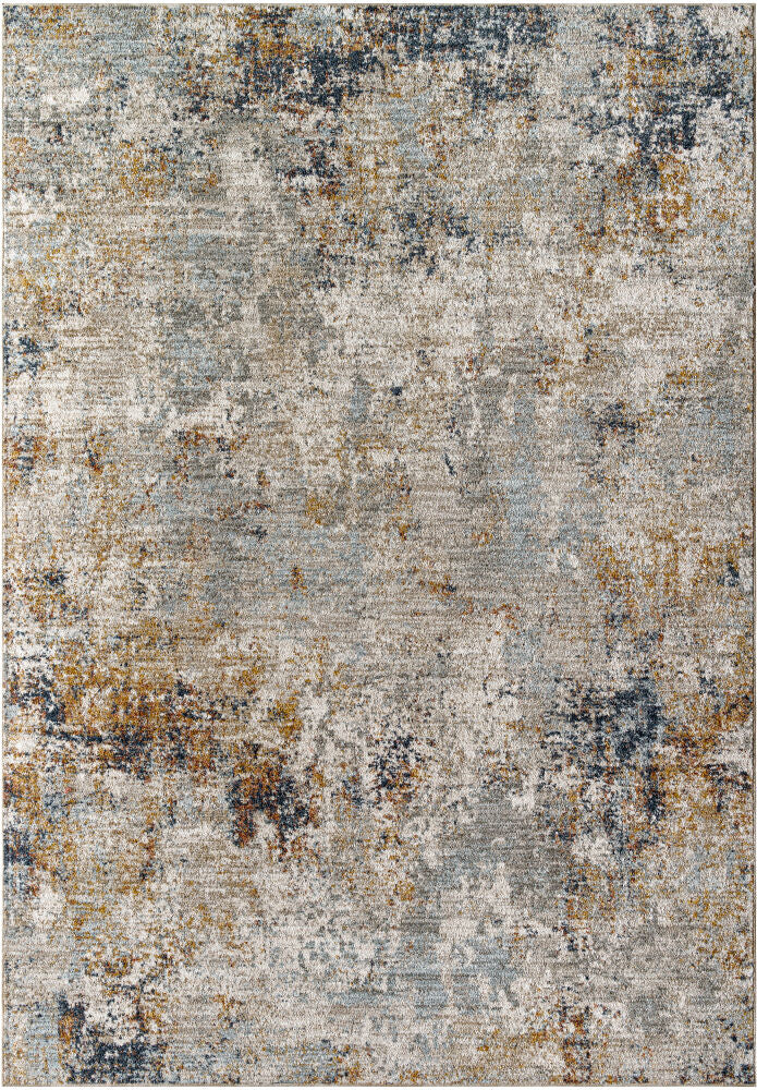 Beckham Machine Woven Rug — Amber/Charcoal