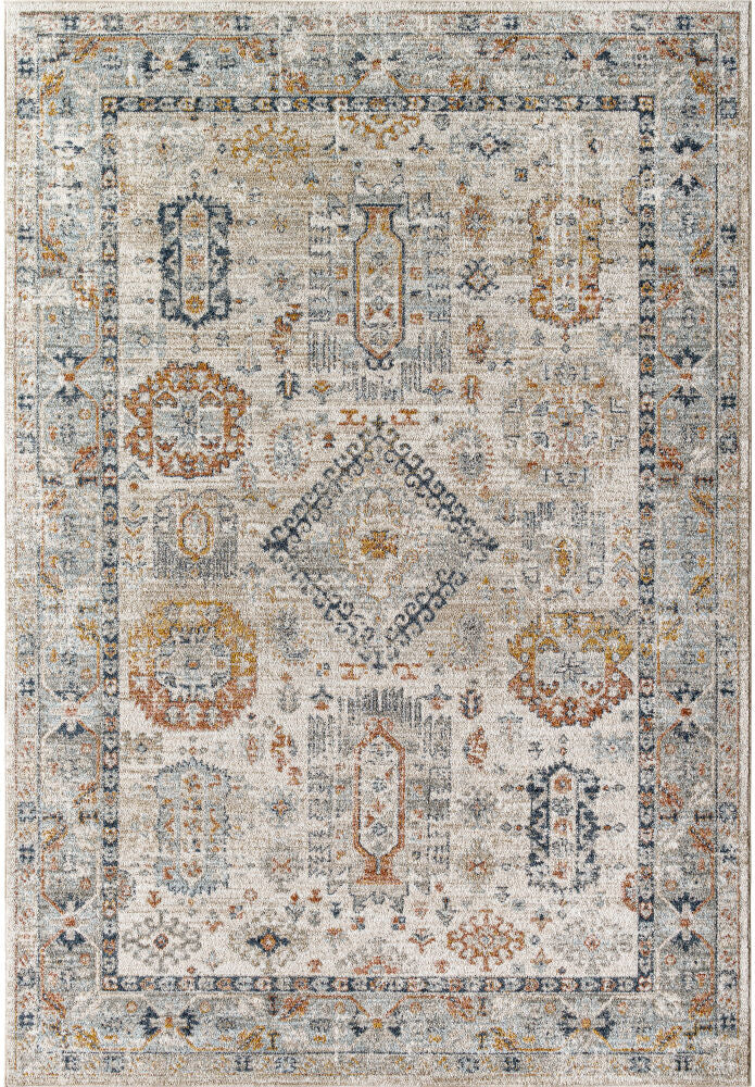 Beckham Machine Woven Rug — Amber/Charcoal