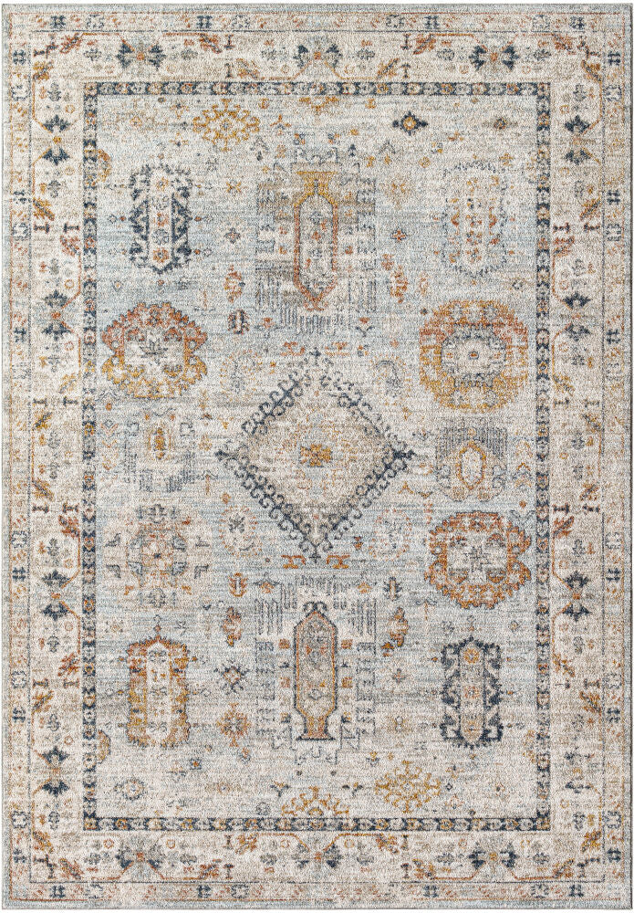 Beckham Machine Woven Rug — Amber/Charcoal