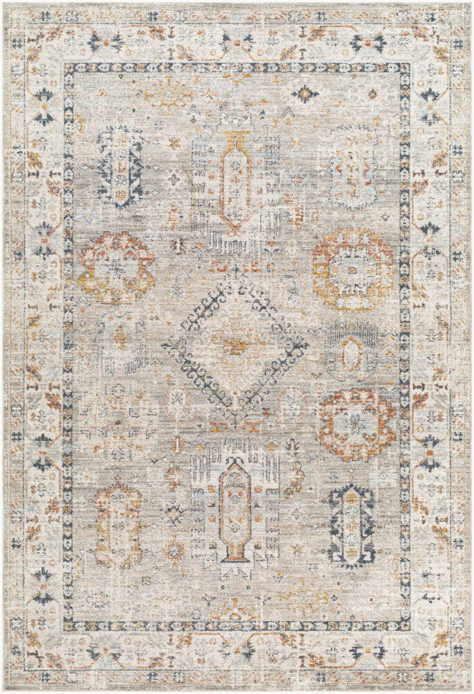 Beckham Machine Woven Rug — Amber/Charcoal