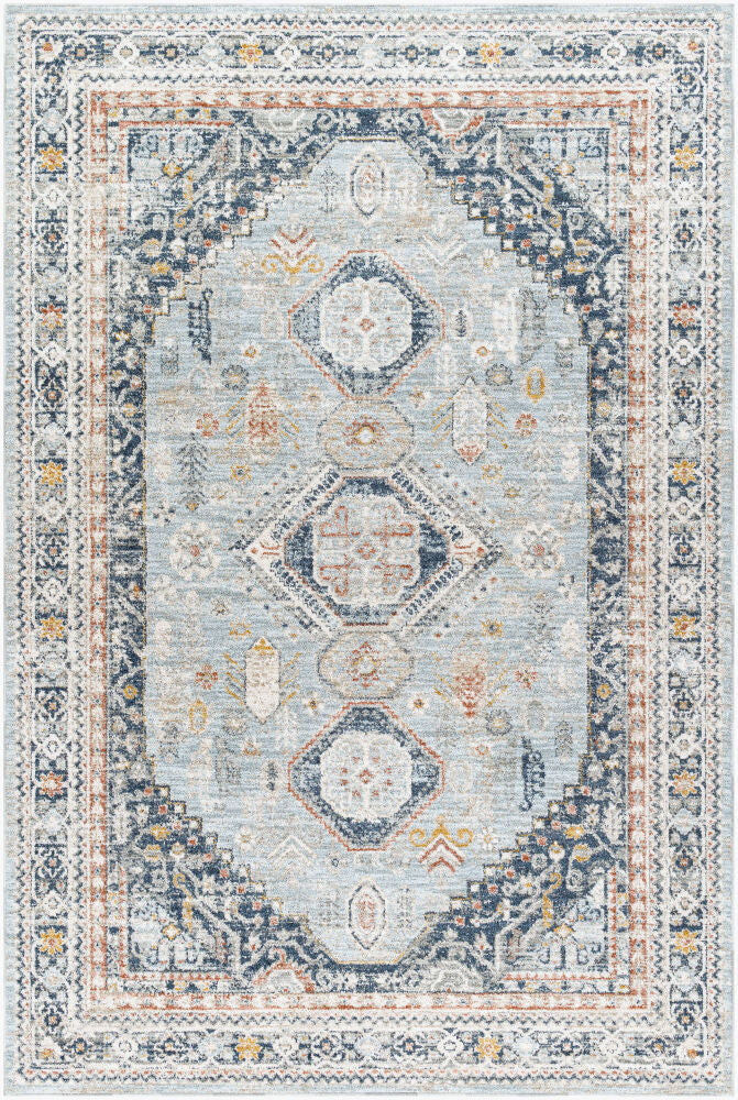 Beckham Machine Woven Rug — Amber/Charcoal