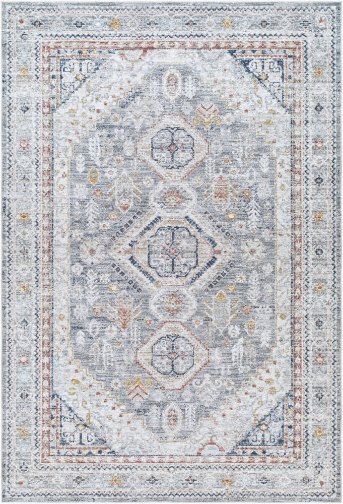 Beckham Machine Woven Rug — Amber/Charcoal