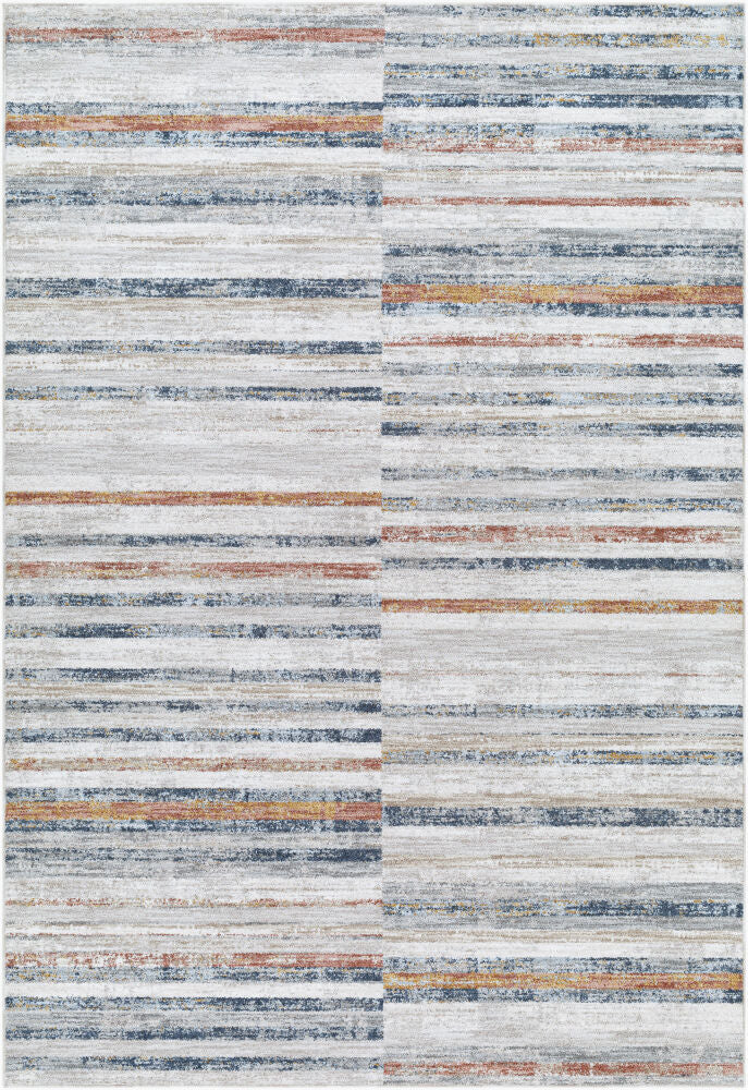Beckham Machine Woven Rug — Amber/Charcoal