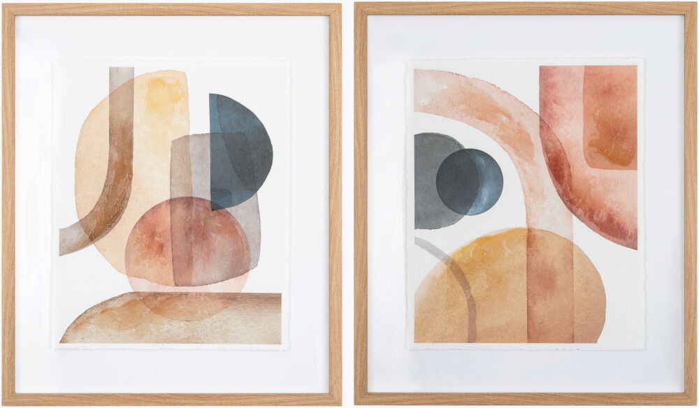 Bosaca Framed Art — Brown/Rust