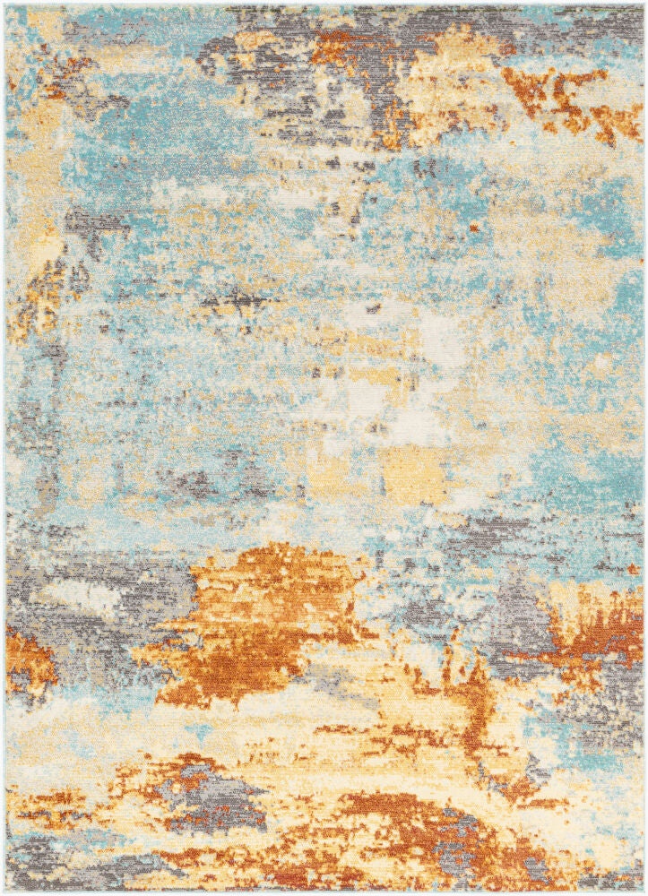 Bodrum Machine Woven Rug — Charcoal/Ivory