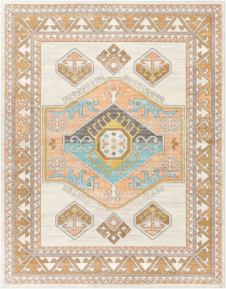 Bodrum Machine Woven Rug — Brown/Charcoal