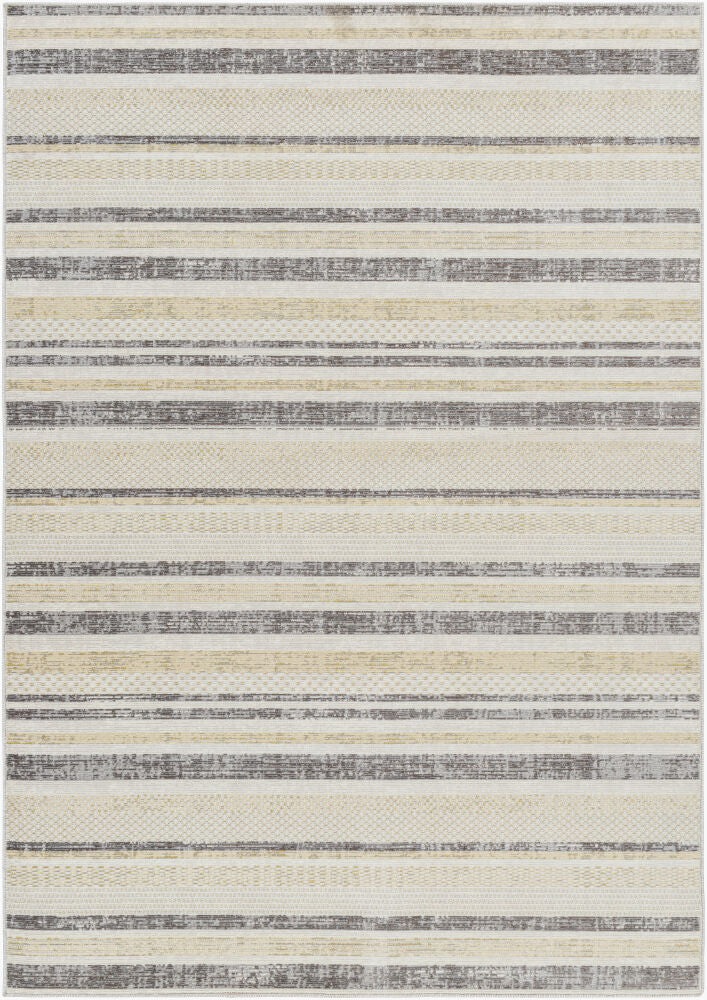 Bodrum Machine Woven Rug — Cream/Light Beige