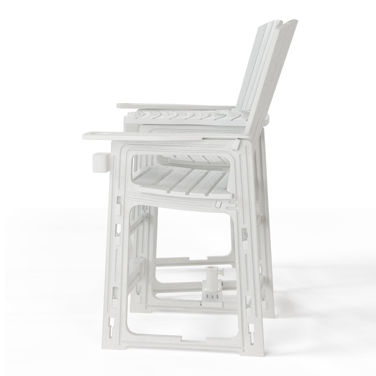 Snap’n Lock Adirondack Balcony Two-Chair Set with Connecting Wedge Table (No Tools or Hardware Required) Seahawk Designs Patio Chairs