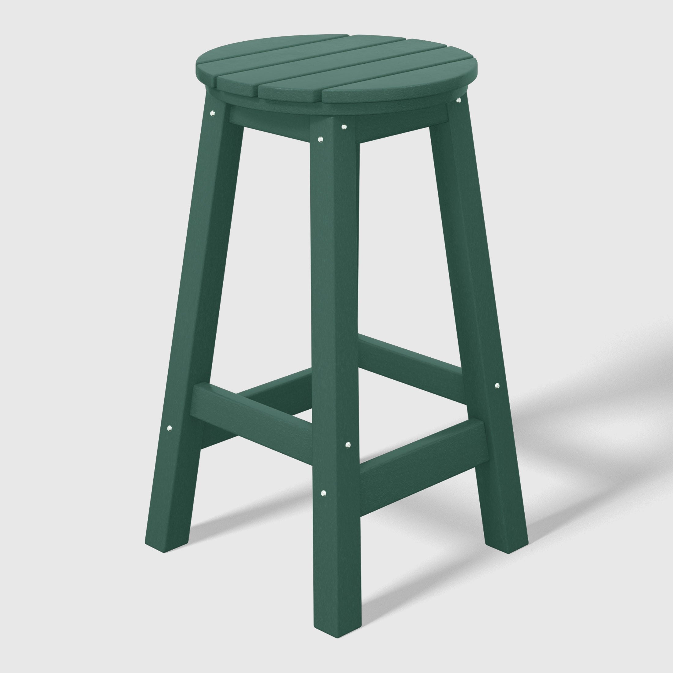 Stockholm All-Weather Outdoor Round Counter Stool (24" Height) Dark Green Seahawk Designs Patio Bar & Counter Stools