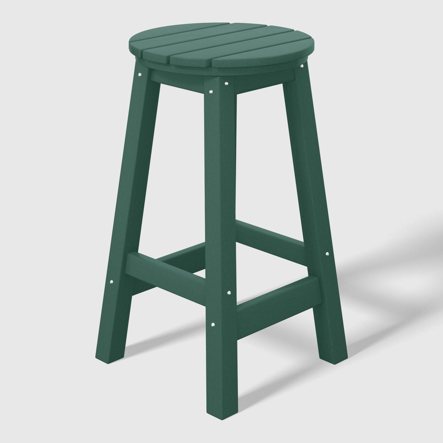 Stockholm All-Weather Outdoor Round Counter Stool (24" Height) Dark Green Seahawk Designs Patio Bar & Counter Stools