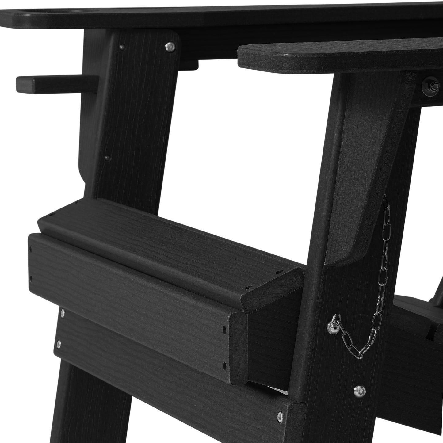 Chatham All-Weather Outdoor Folding Adirondack Chair with Cup Holder Seahawk Designs Adirondack Chairs