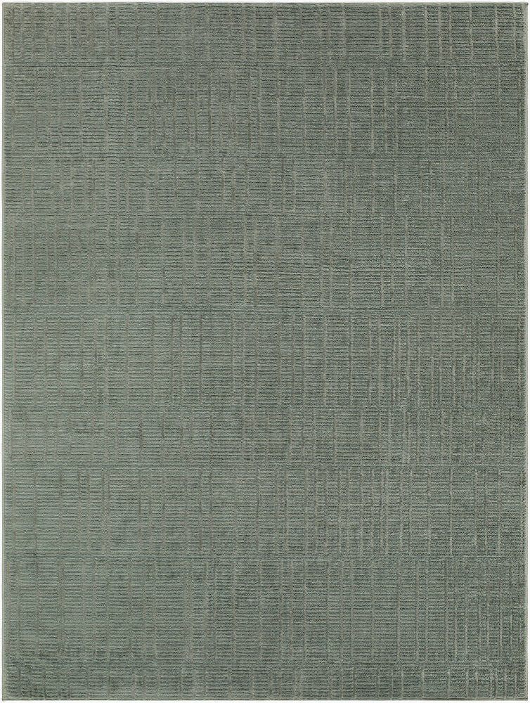 Brugge Machine Woven Rug — Dark Green/Medium Green