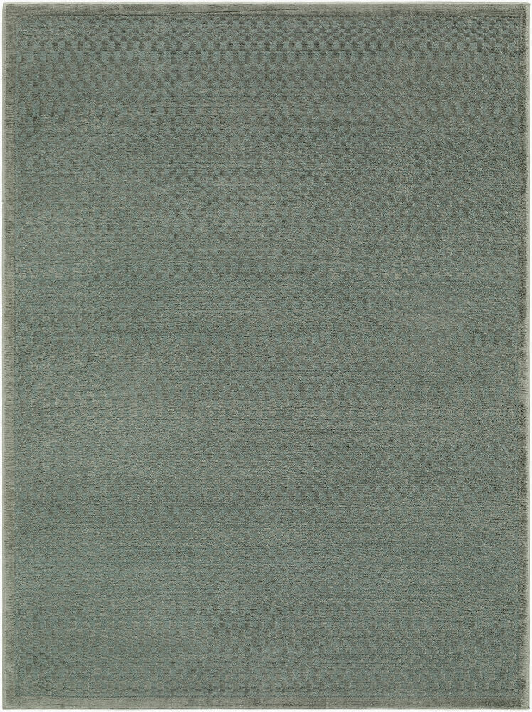 Brugge Machine Woven Rug — Dark Green/Medium Green