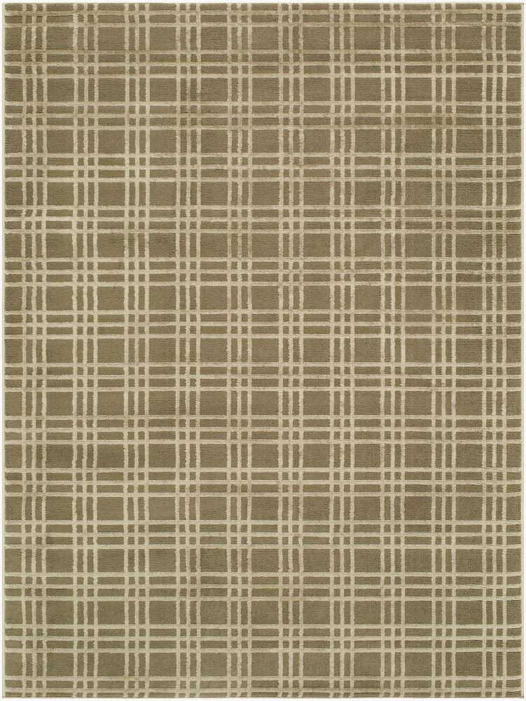 Brugge Machine Woven Rug — Light Olive/Olive
