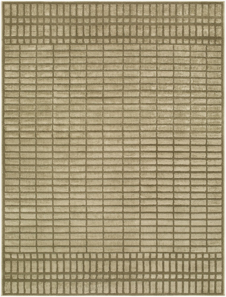 Brugge Machine Woven Rug — Light Olive/Olive