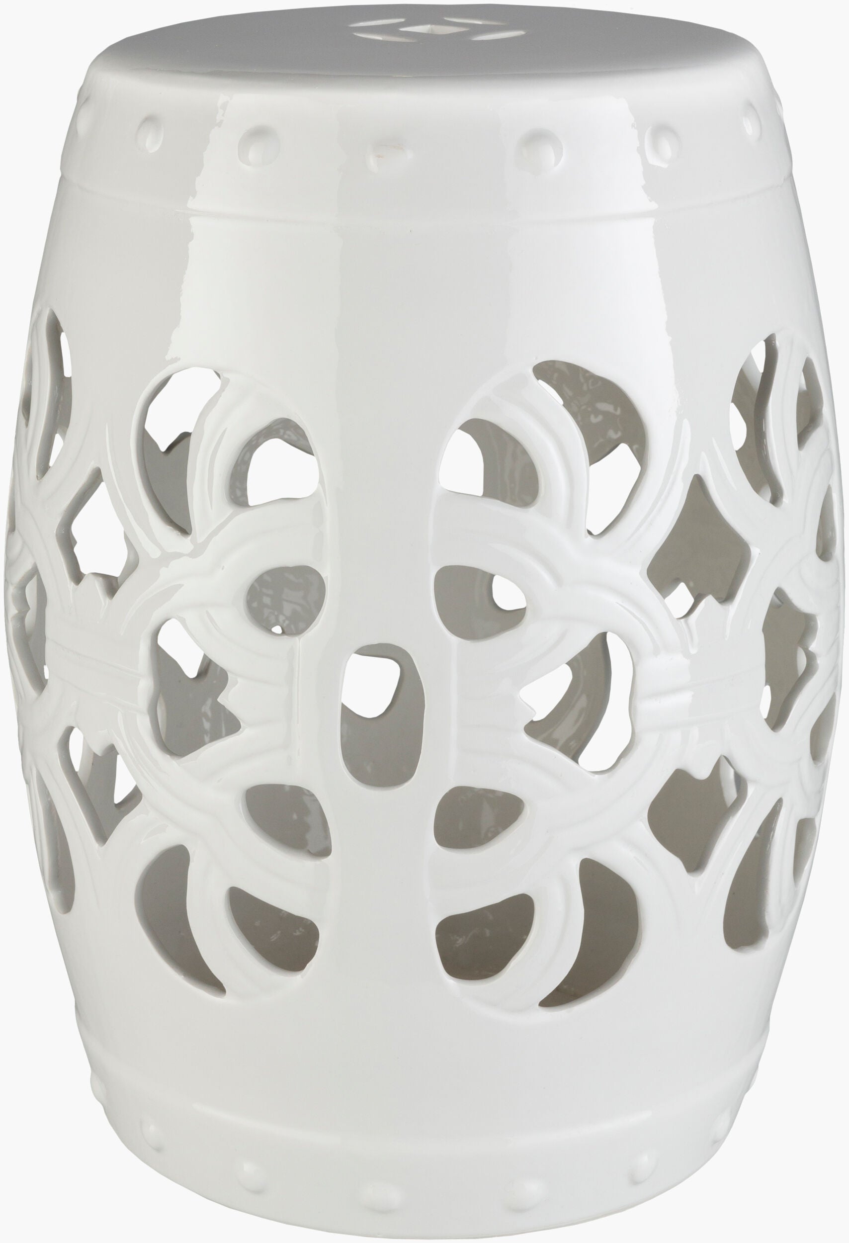 Brinnon Garden Stool — White