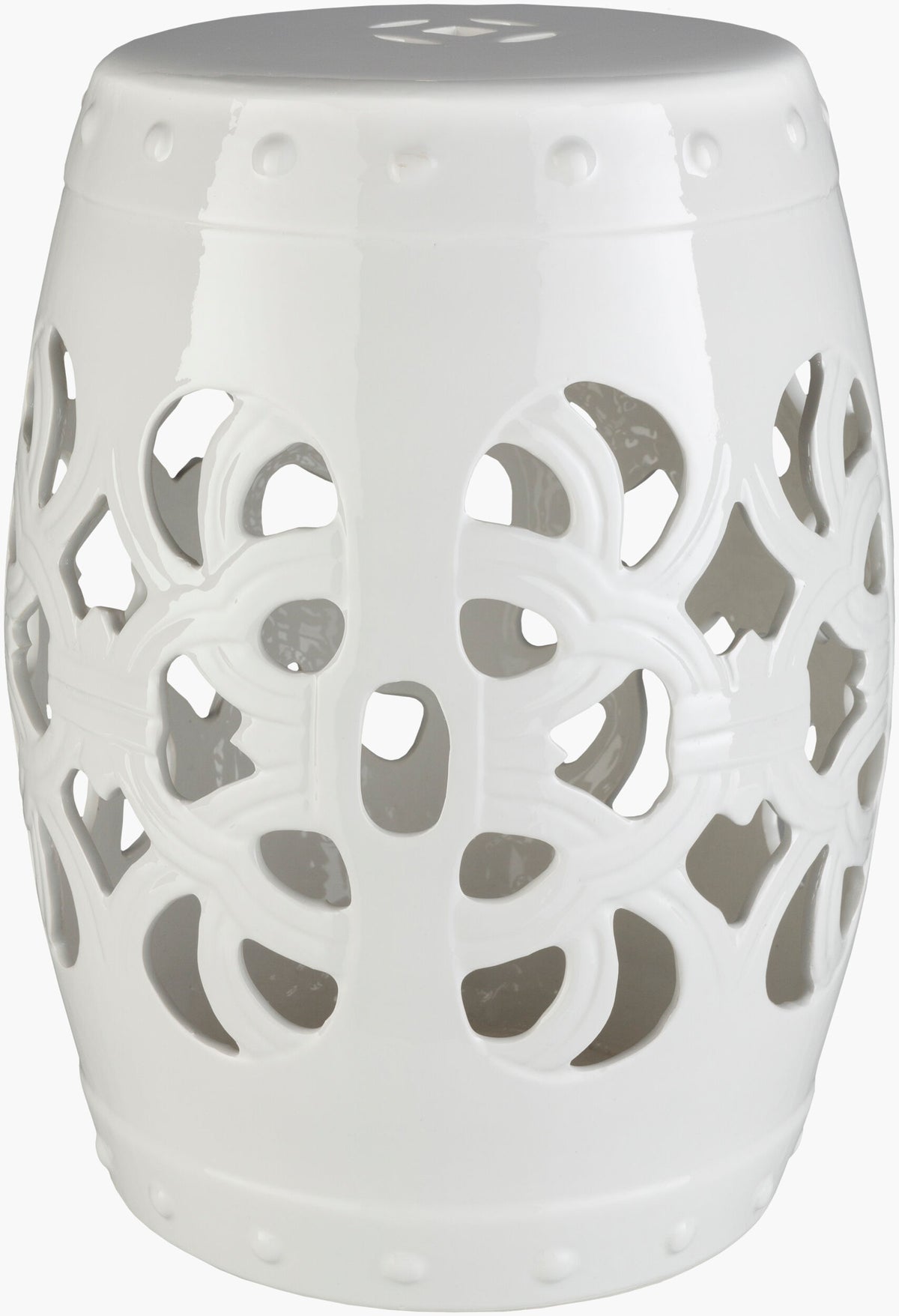 Brinnon Garden Stool — White
