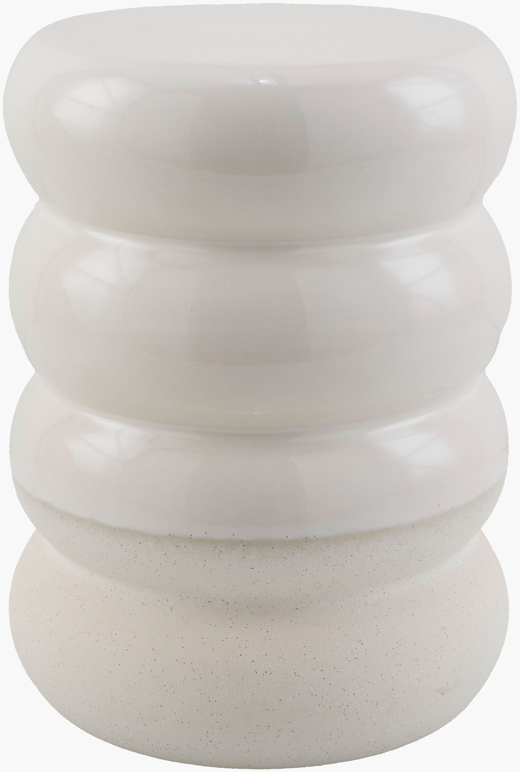Bizen Garden Stool — White