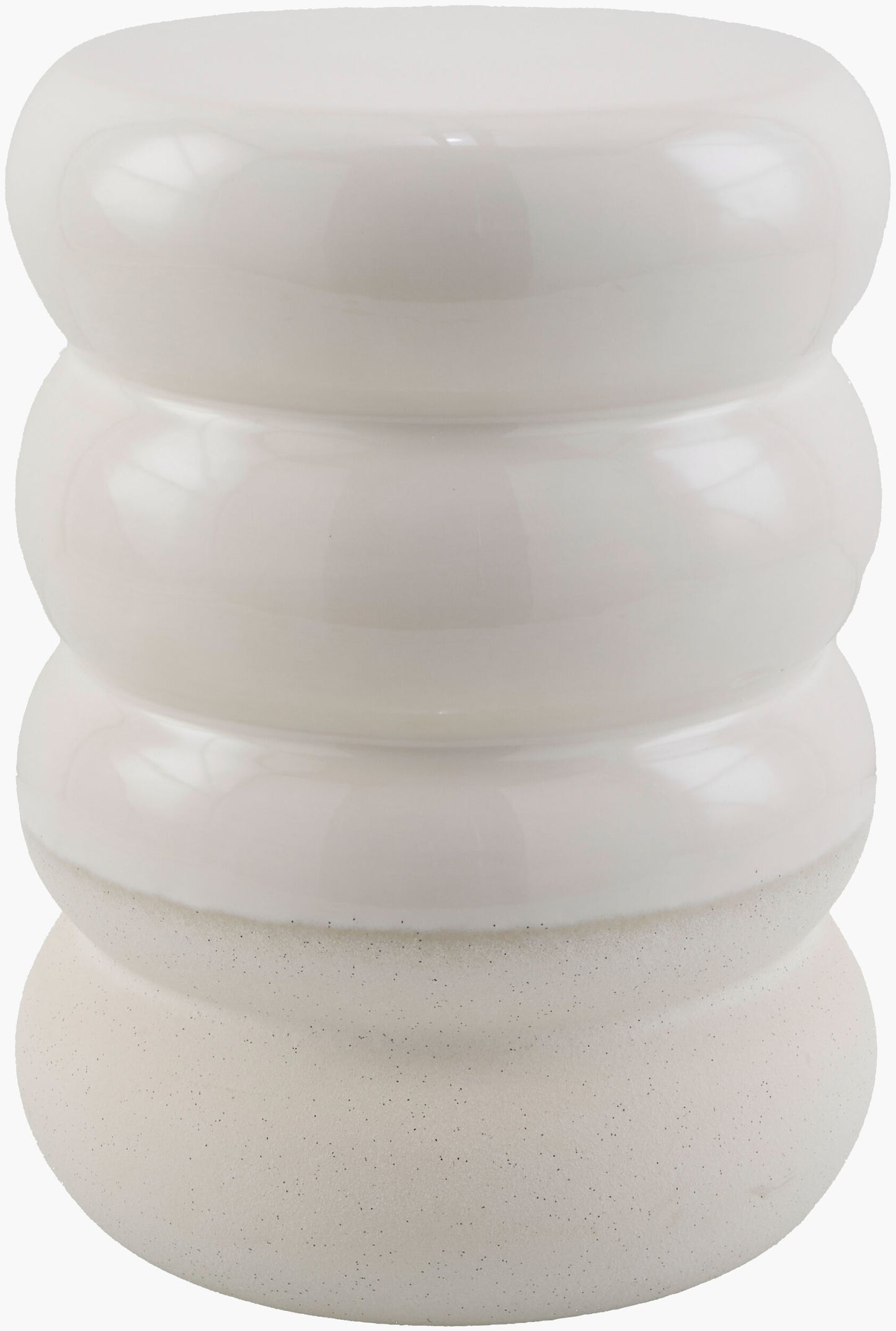 Bizen Garden Stool — White