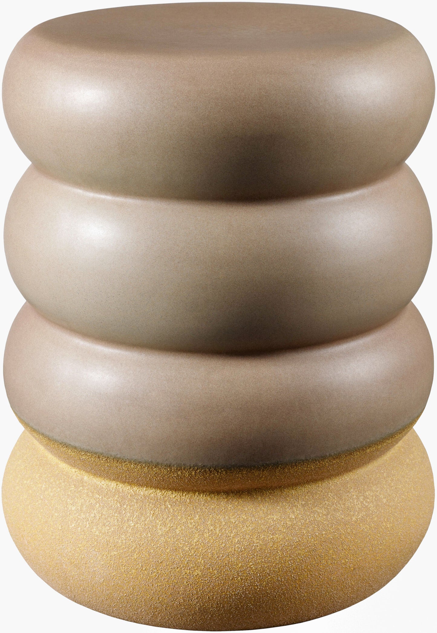 Bizen Garden Stool — Brown/Khaki