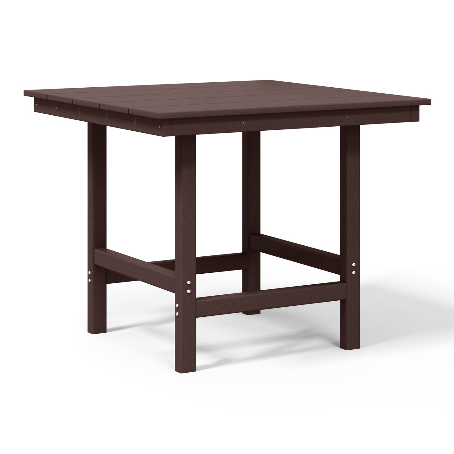 Tuscany 36" Square Dining Table Dark Brown Seahawk Designs Patio Dining Tables
