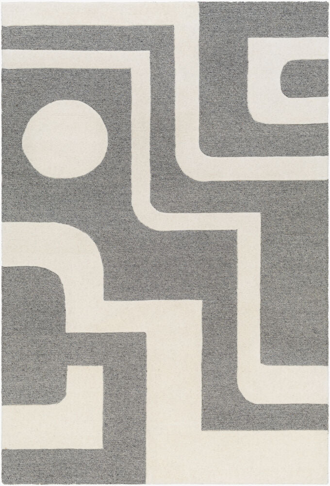 Brook Handmade Rug — Beige/Charcoal
