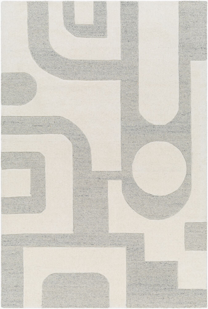 Brook Handmade Rug — Beige/Charcoal