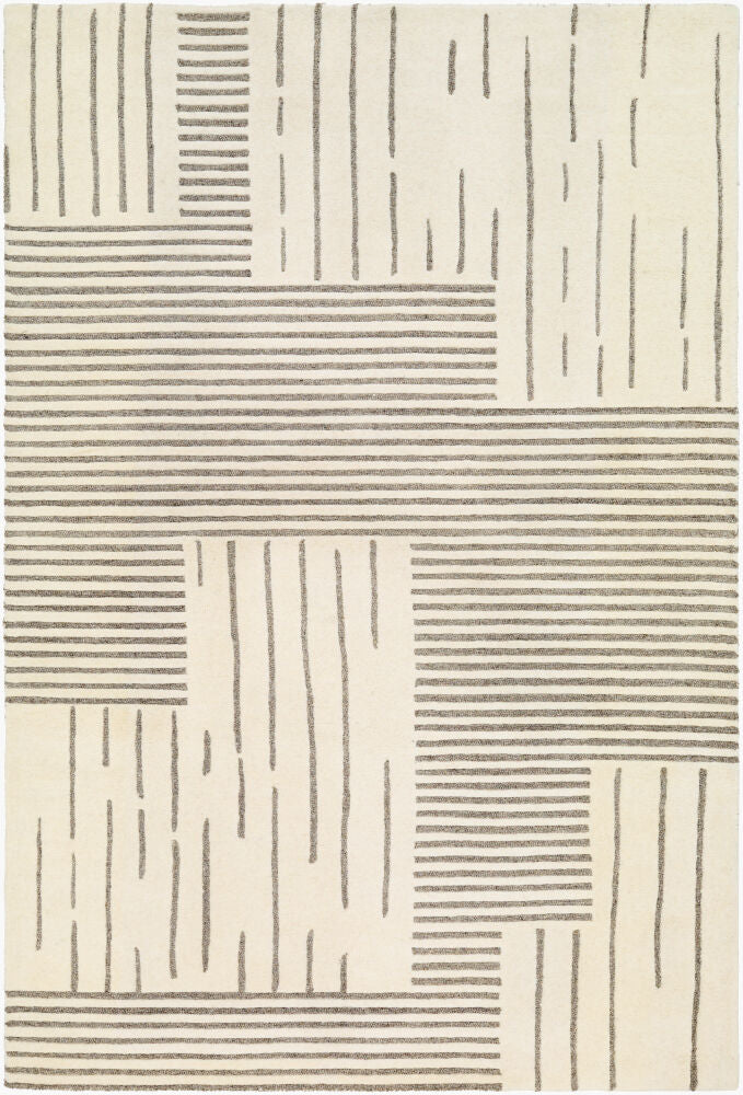 Brook Handmade Rug — Beige/Charcoal