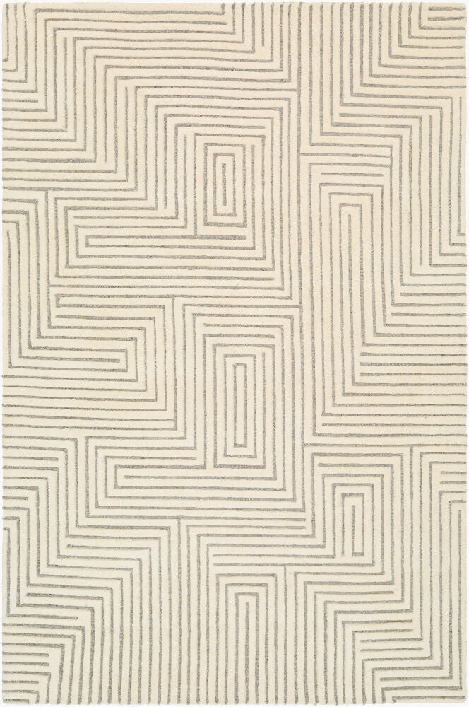 Brook Handmade Rug — Beige/Medium Gray
