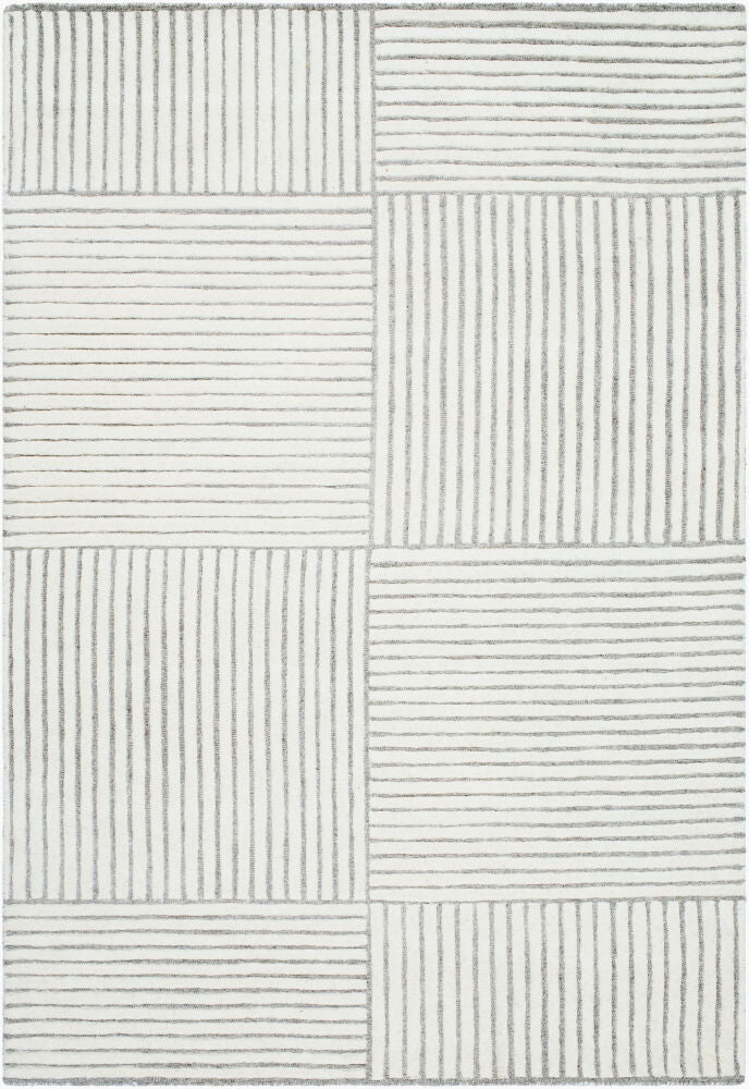 Brook Handmade Rug — Cream/Medium Gray