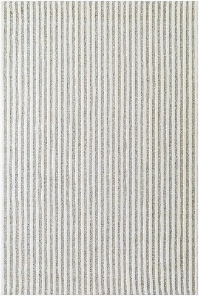 Brook Handmade Rug — Cream/Medium Gray
