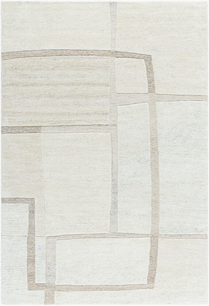 Brook Handmade Rug — Denim/Ivory